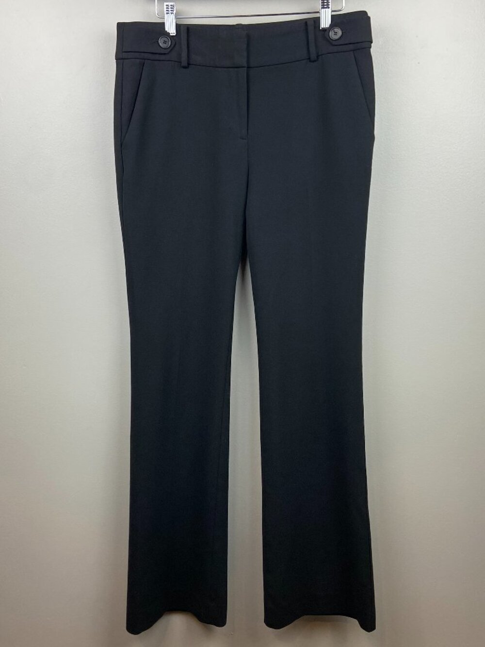 Ann Taylor Black Pants Flared Size 8 Office Siren Work Business Casual